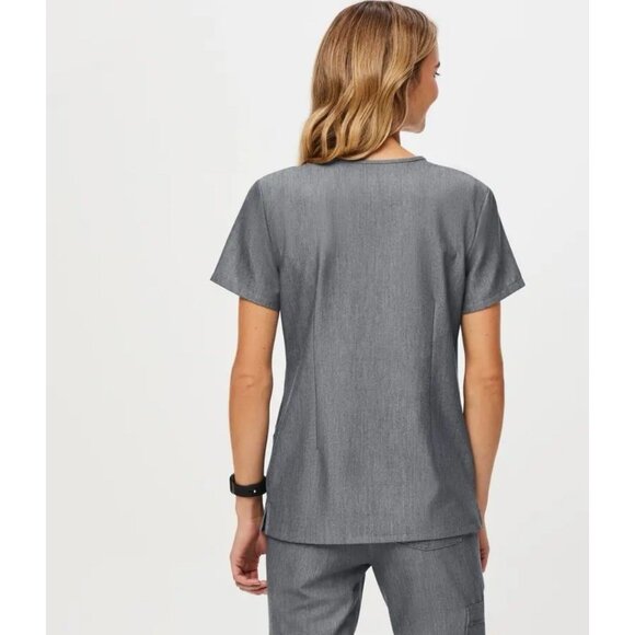 NEW! Figs Casma Three Pocket Scrub Top V Neck Graphite Gray SZ XXL - Picture 4 of 11